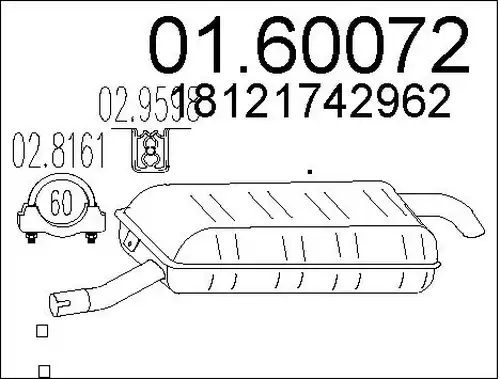 крайно гърне MTS 01.60072