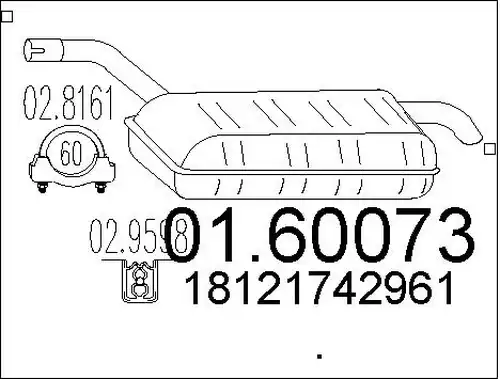 крайно гърне MTS 01.60073