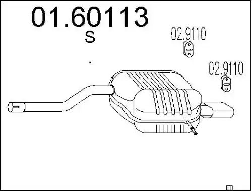 крайно гърне MTS 01.60113