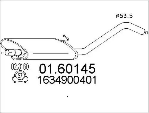 крайно гърне MTS 01.60145