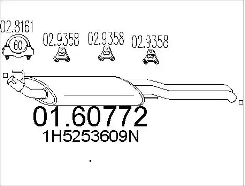 крайно гърне MTS 01.60772