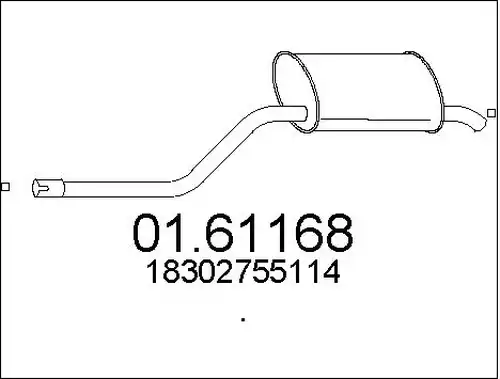 крайно гърне MTS 01.61168