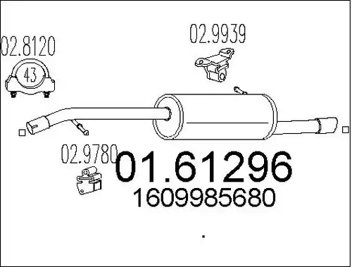 крайно гърне MTS 01.61296