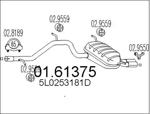 крайно гърне MTS 01.61375