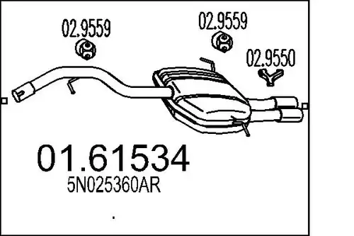 крайно гърне MTS 01.61534