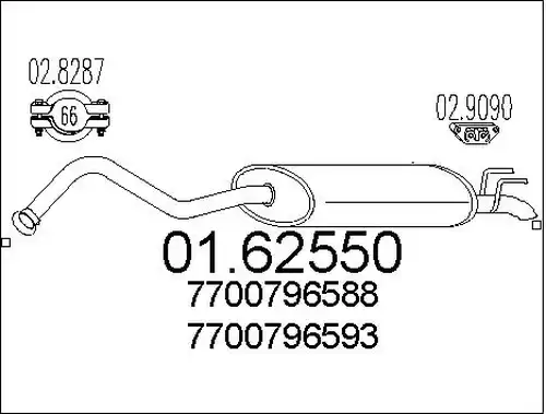 крайно гърне MTS 01.62550