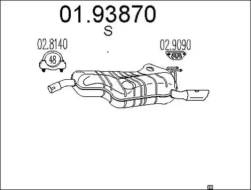 крайно гърне MTS 01.93870