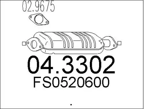 катализатор MTS 04.3302