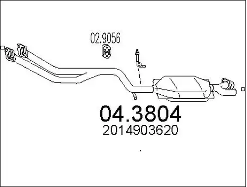 катализатор MTS 04.3804