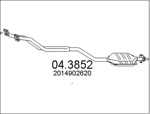 катализатор MTS 04.3852