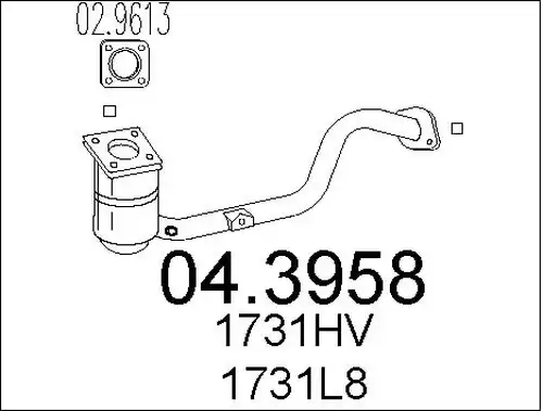 катализатор MTS 04.3958