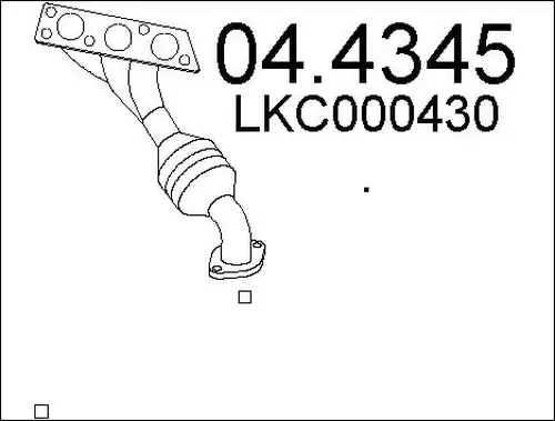 катализатор MTS 04.4345