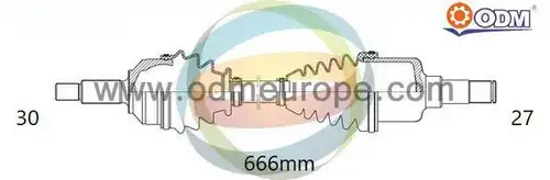 полуоска Multiparts 18-041760