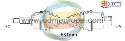 полуоска Multiparts 18-042740