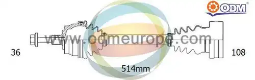 полуоска Multiparts 18-211790