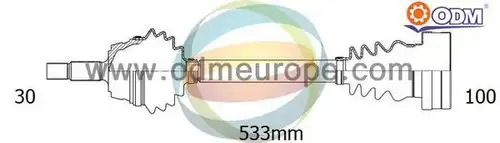 полуоска Multiparts 18-213330