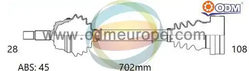 полуоска Multiparts 18-213481