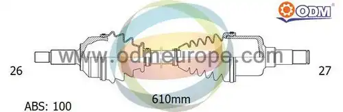 полуоска Multiparts 18-271012