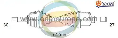 полуоска Multiparts 18-341600