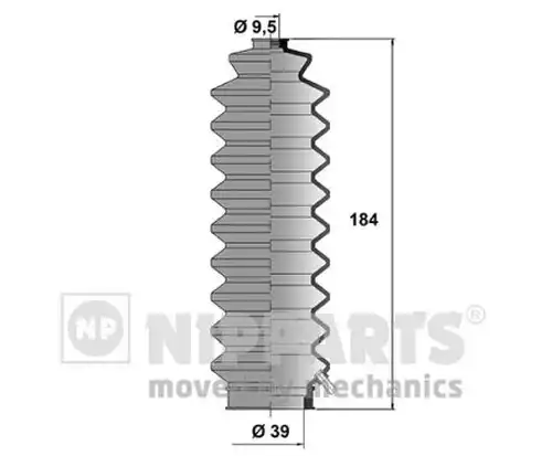 комплект маншон, кормилно управление NIPPARTS J2844001