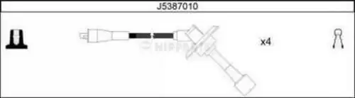 комплект запалителеи кабели NIPPARTS J5387010