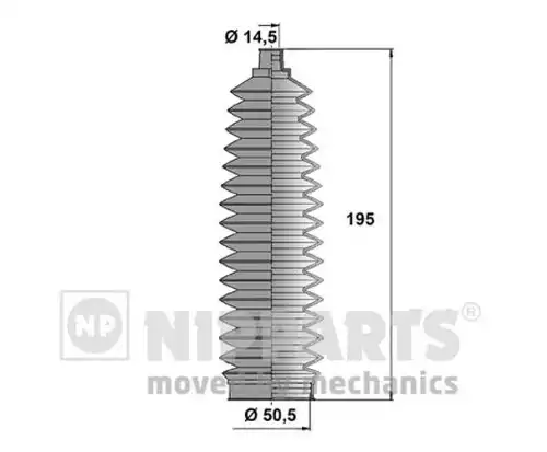 комплект маншон, кормилно управление NIPPARTS N2842034
