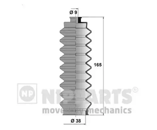 комплект маншон, кормилно управление NIPPARTS N2844015