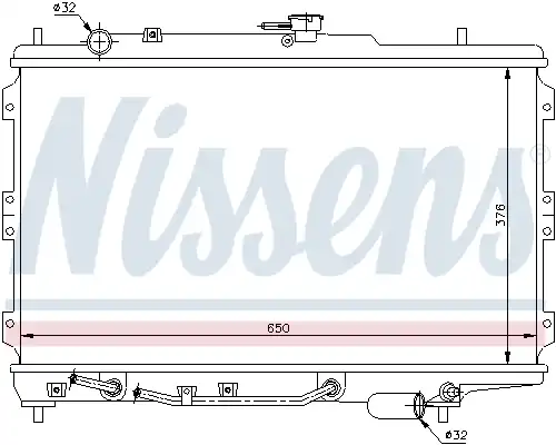 воден радиатор NISSENS 66603