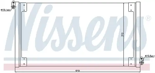 кондензатор, климатизация NISSENS 940025
