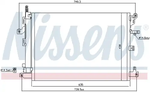 кондензатор, климатизация NISSENS 940089