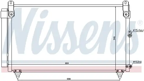 кондензатор, климатизация NISSENS 940191