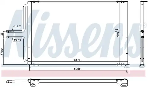 кондензатор, климатизация NISSENS 940997