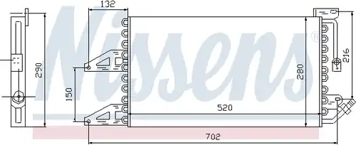 кондензатор, климатизация NISSENS 94566
