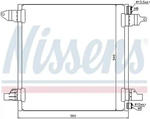 кондензатор, климатизация NISSENS 94569