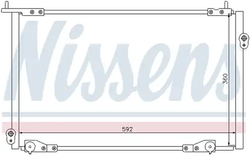 кондензатор, климатизация NISSENS 94736