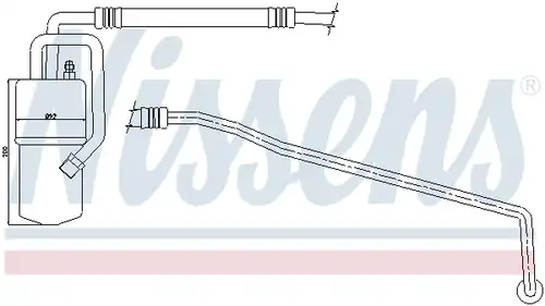 изсушител, климатизация NISSENS 95375