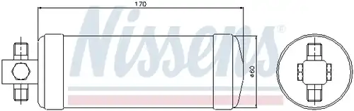 изсушител, климатизация NISSENS 95418