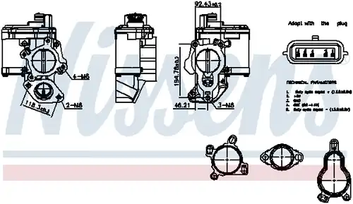 AGR-Клапан NISSENS 98265