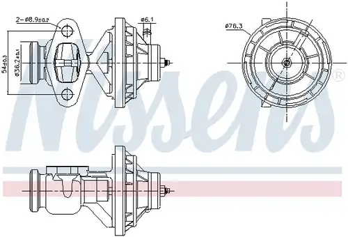 AGR-Клапан NISSENS 98342