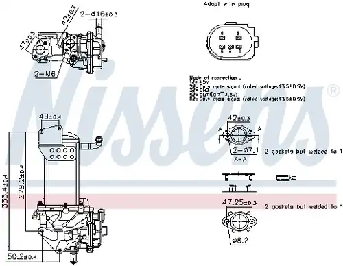 AGR-Клапан NISSENS 98359