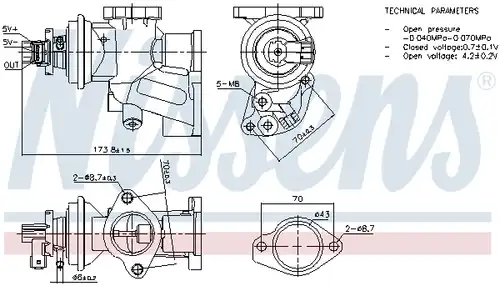 AGR-Клапан NISSENS 98475