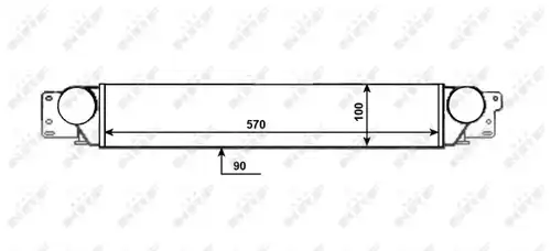 интеркулер (охладител за въздуха на турбината) NRF 309087