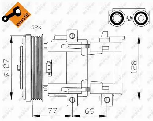 компресор за климатик NRF 32061G