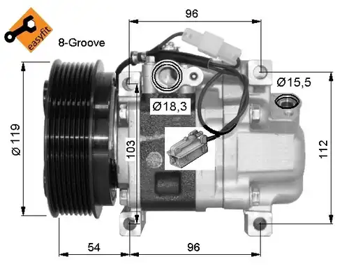 компресор за климатик NRF 32688G