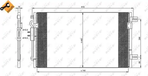 кондензатор, климатизация NRF 35799