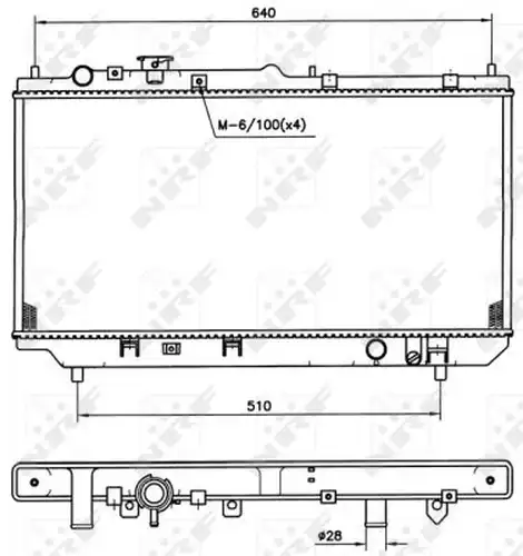воден радиатор NRF 509511