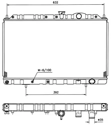 воден радиатор NRF 513485