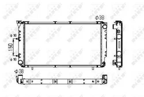воден радиатор NRF 516671
