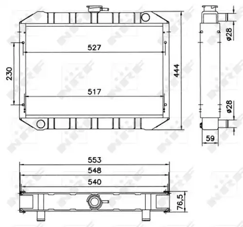 воден радиатор NRF 52048