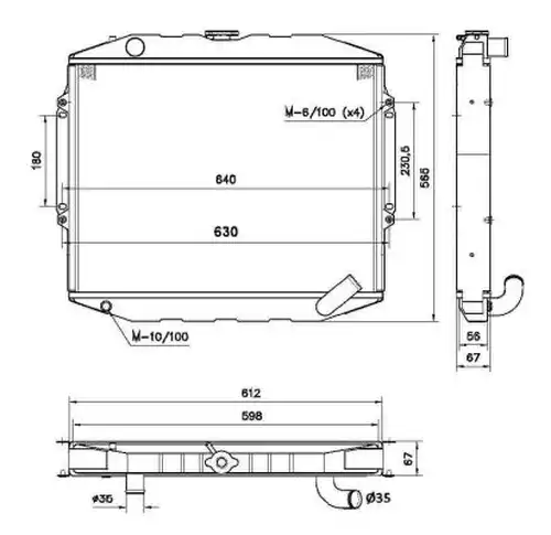 воден радиатор NRF 52282